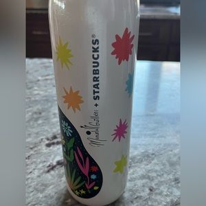 NWT! Starbucks x Manuela Guillen Collab Bottle Tumbler 16oz STAINLESS STEEL